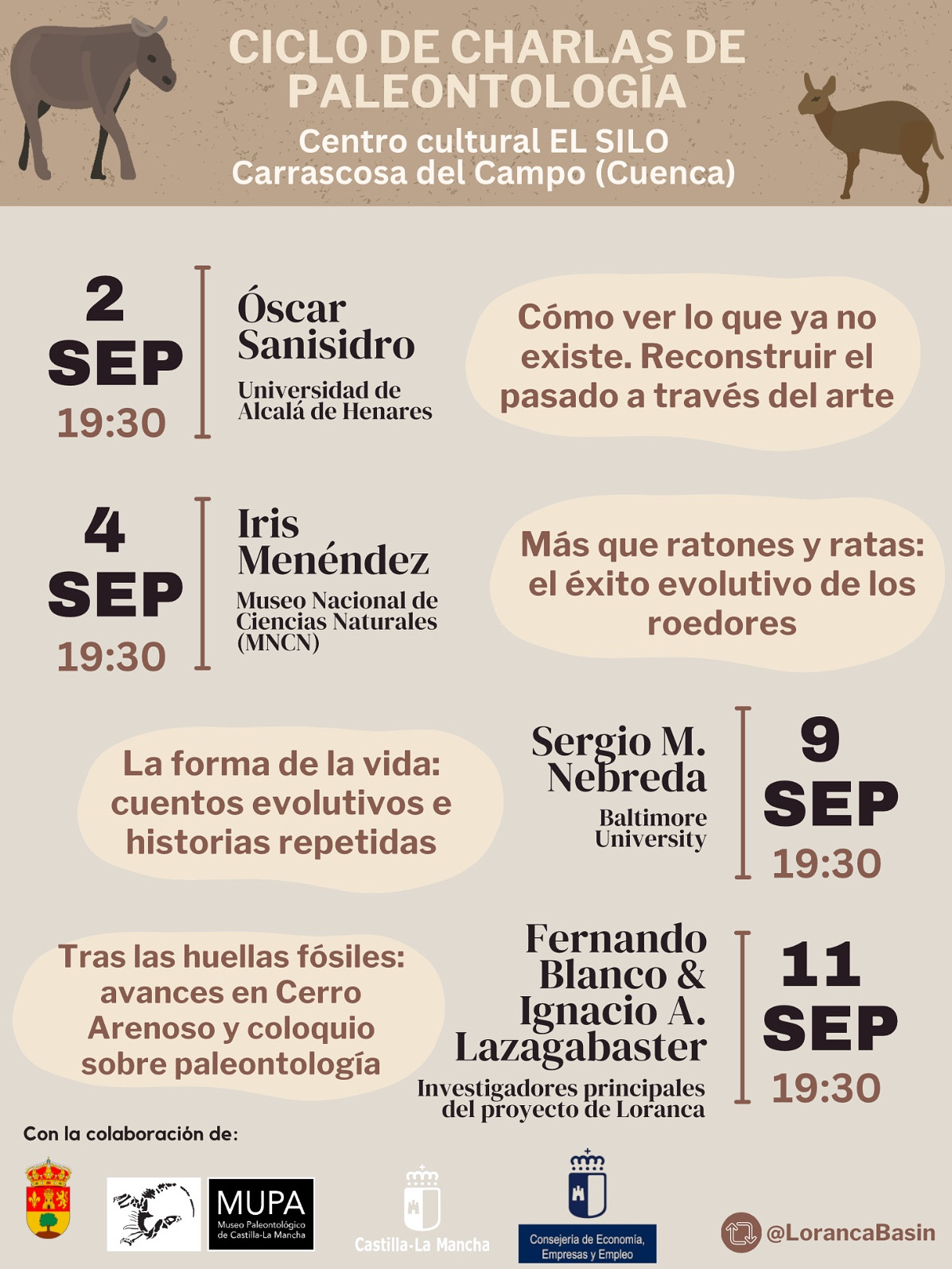 Ciclo de charlas de Paleontología